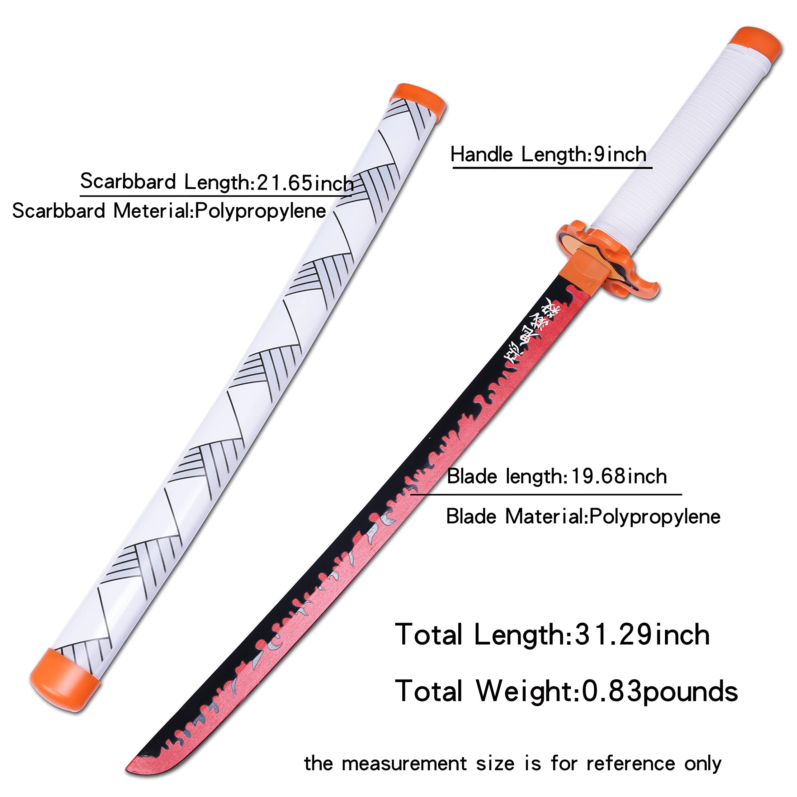 Amazon.com: ziqing Demon Katana Rengoku Kyoujurou Sword Cosplay